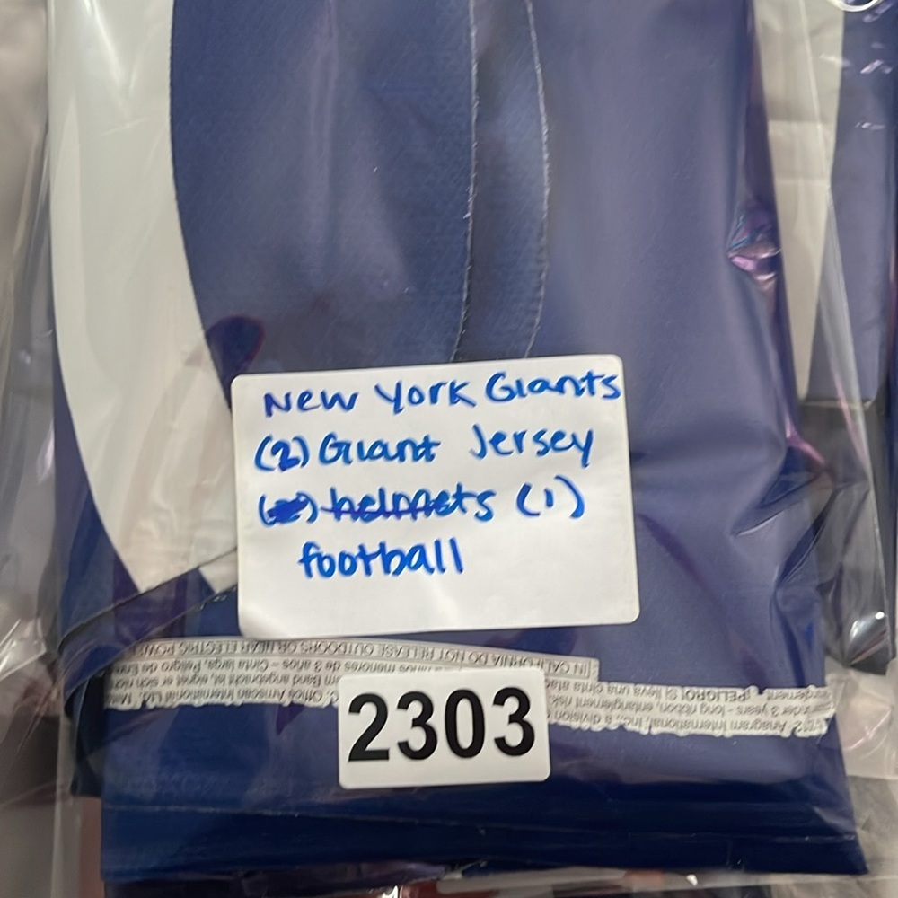 New York Giants, GIANT helium balloon bundle, new - Picture 7 of 7